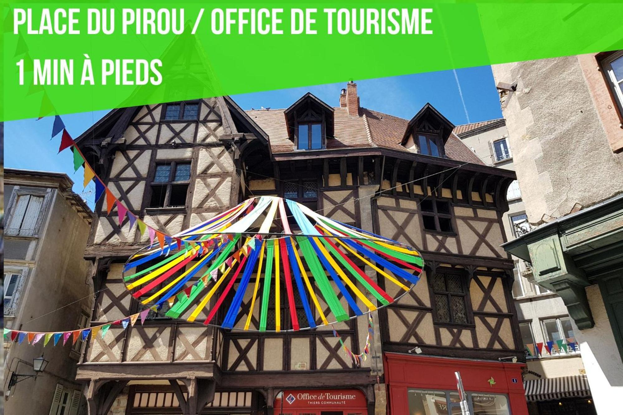 Le Grand Pirou # Lumineux # Halte Auvergne Thiers Exterior foto